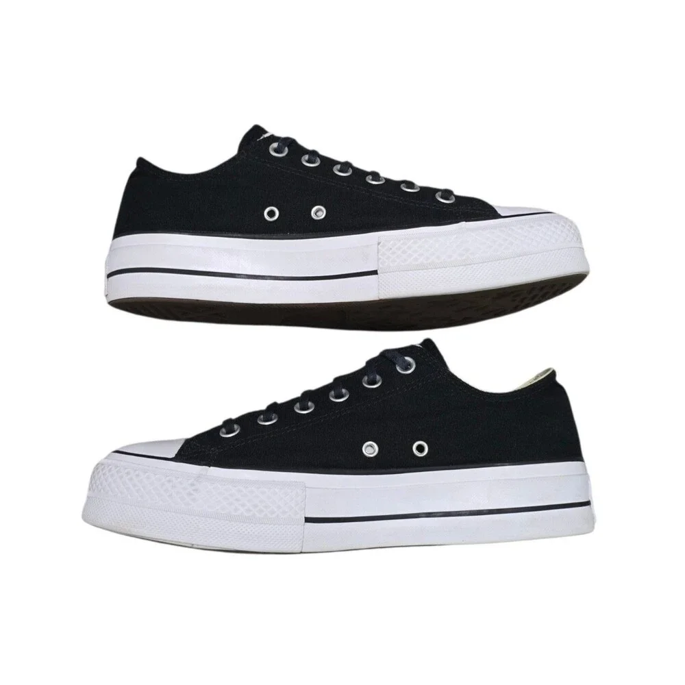 Converse Chuck Taylor All Star Lift Platform Sneakers Womens Size 9 Black Shoes
